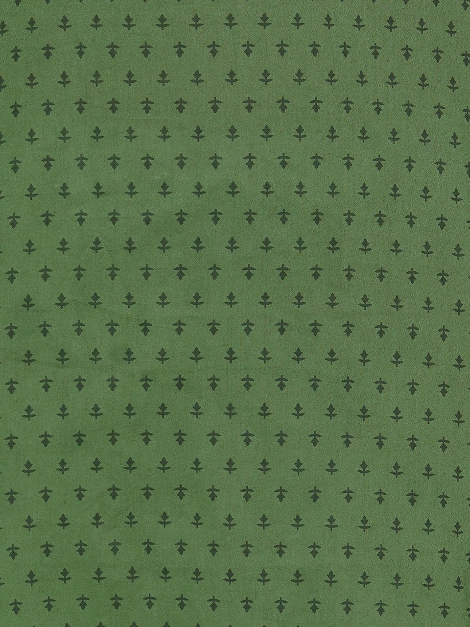 Ethnic Printed & Zari Embroidered Kurta With Block Printed Pant - Green