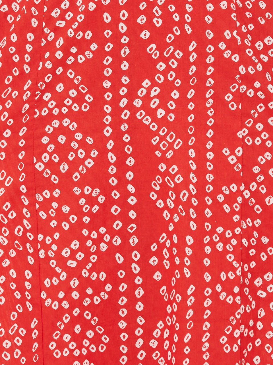Bandhani Printed Kurta With Leheriya Ankle Pant - Red
