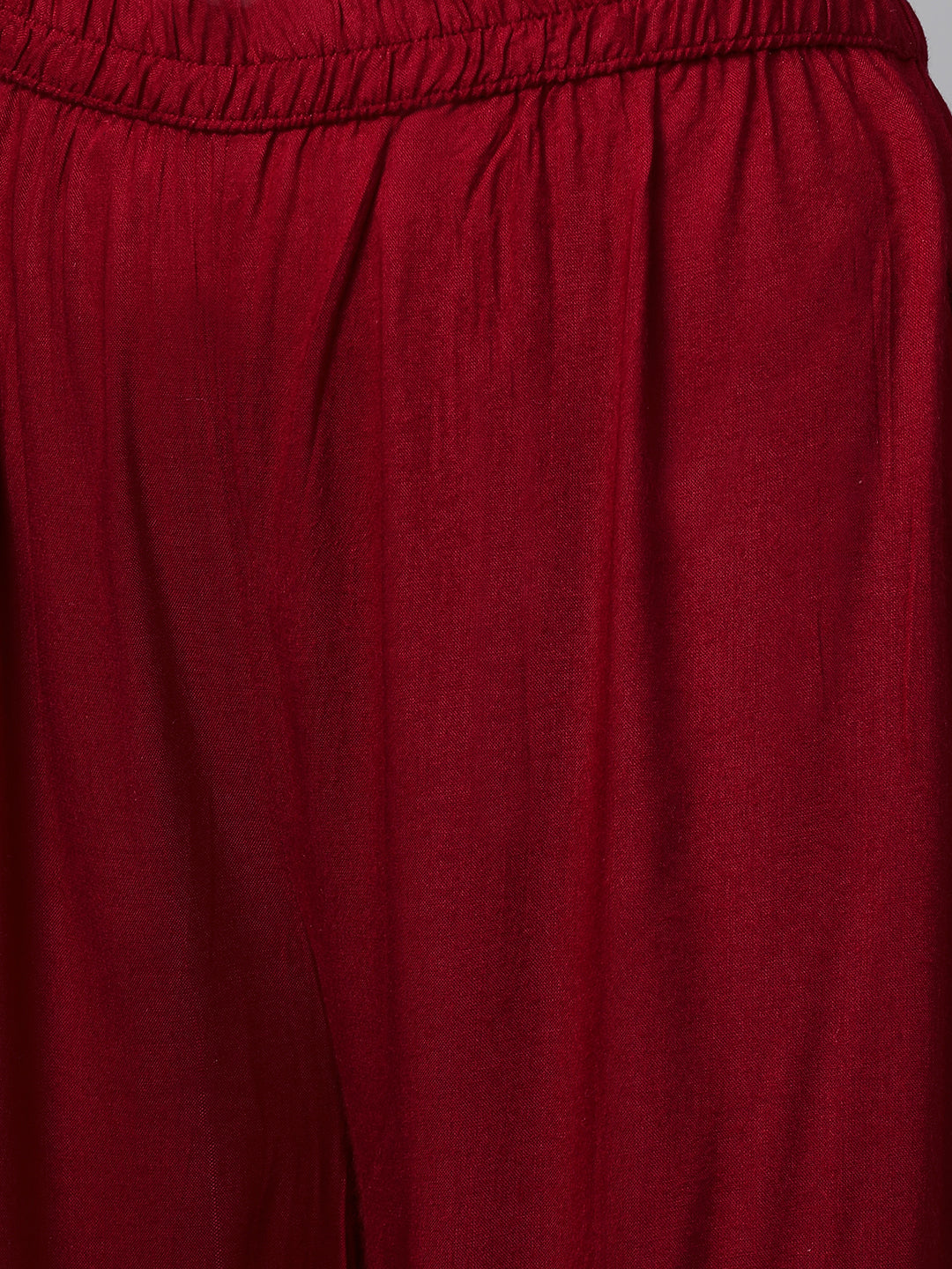 Sequin Embroidered Kurta and Sharara set - Deep Red