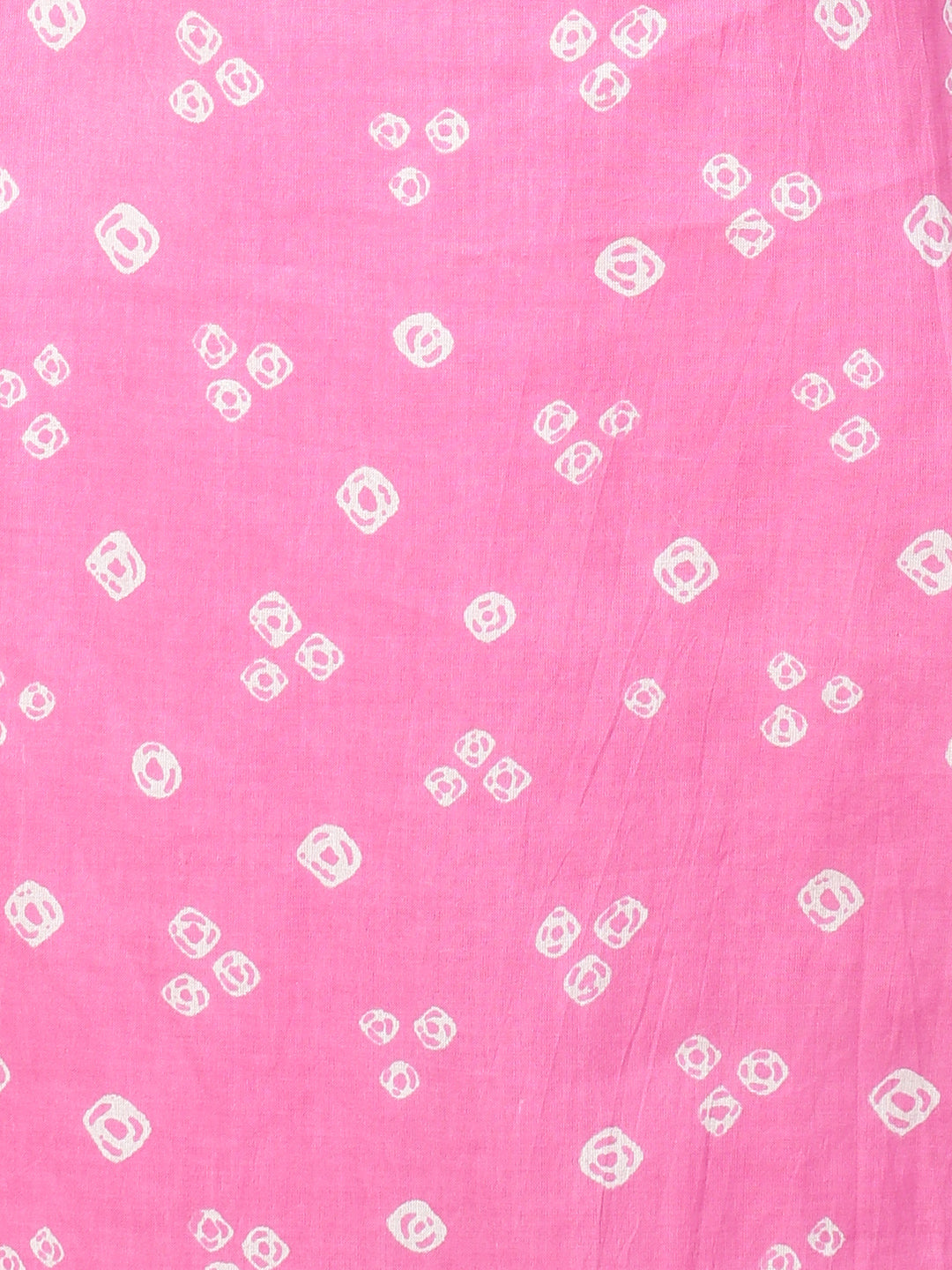 Sequin Embroidered & Bandhej Kurta & Pant - Pastel Pink