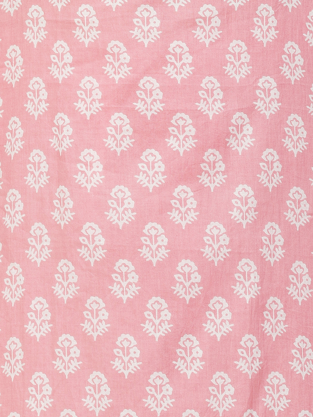 Floral Printed & Embroidered Straight Kurta with Pants & Dupatta - Pink