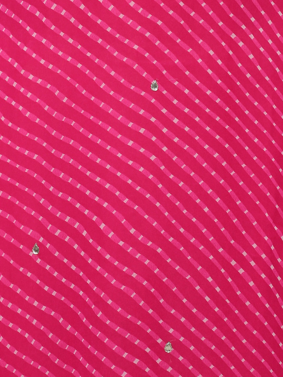 Leheriya Printed & Embroidered Straight Fit Kurta - Pink