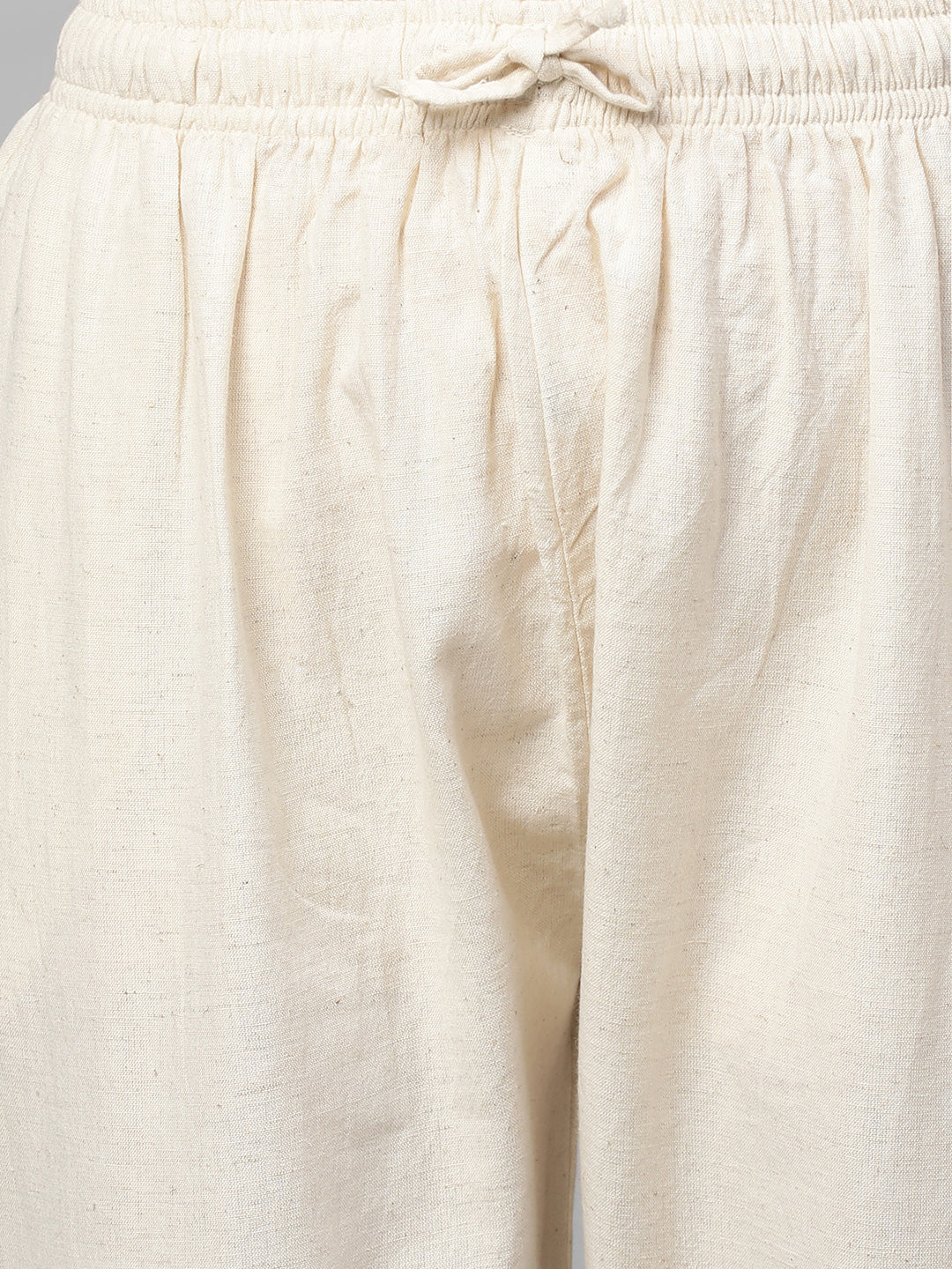 Gota Embroidered Ankle Pant - Off White