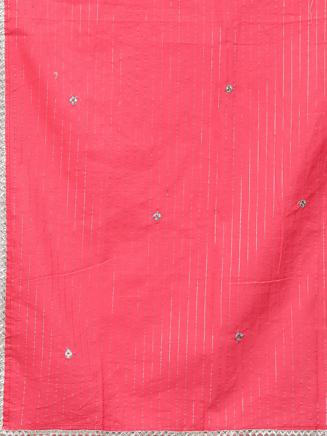 Ethnic Embroidered Kurta with Lurex Sharara and Dupatta - Peach