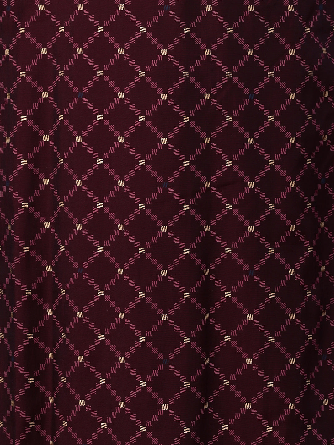 Ethnic Printed & Embroidered Kurta with Palazzo and Dupatta - Wine