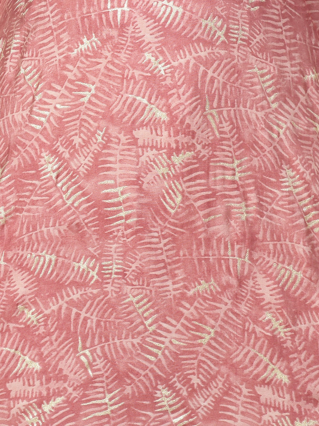 Floral Embroidered & Printed Straight Kurta - Hippie Pink