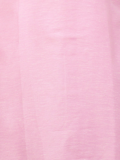 Ethnic Embroidered Straight Kurta with Dupatta - Pink
