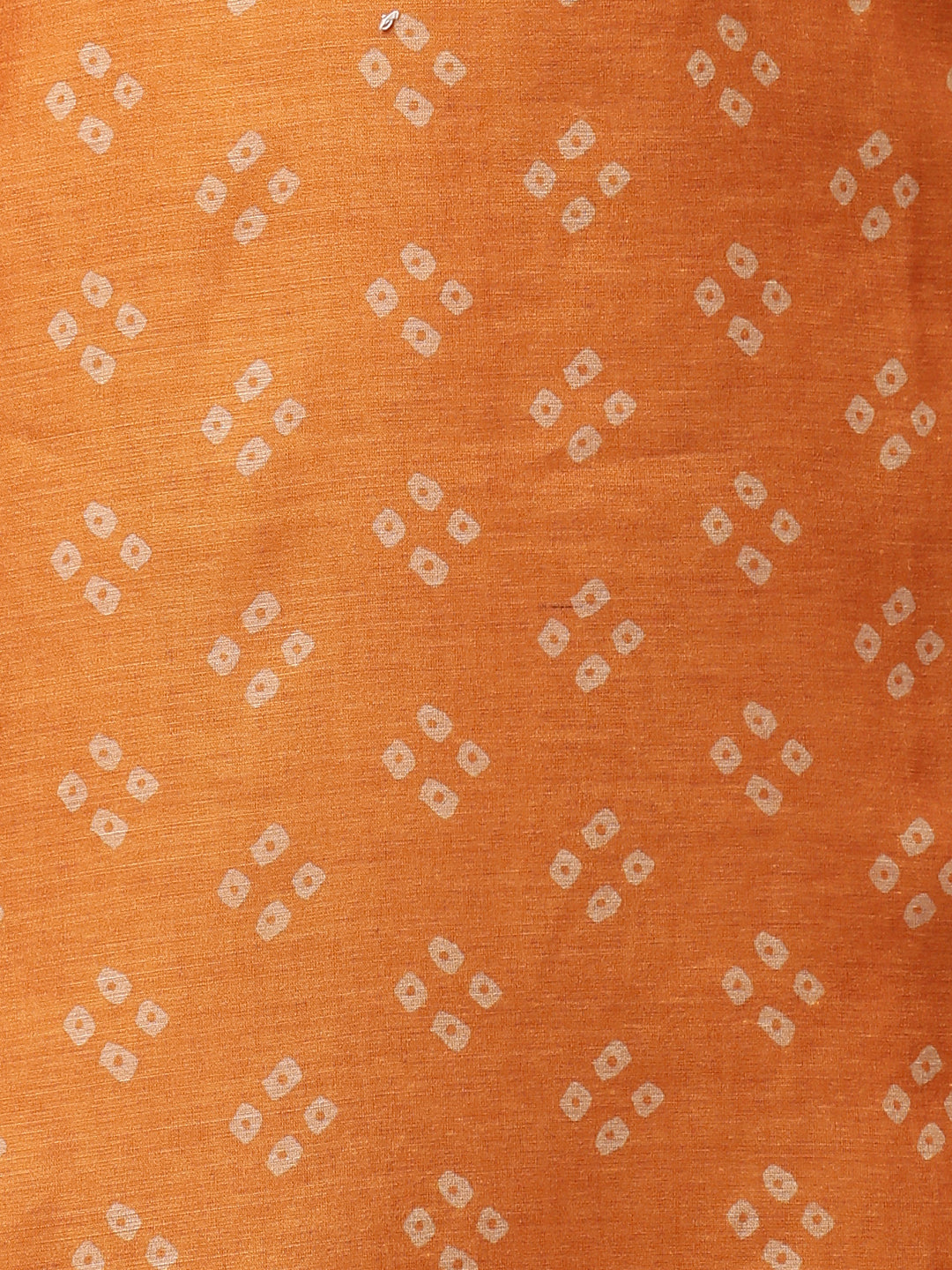 Bandhani Printed & Hand Embroidered Straight Kurta with Pants & Dupatta - Mustard