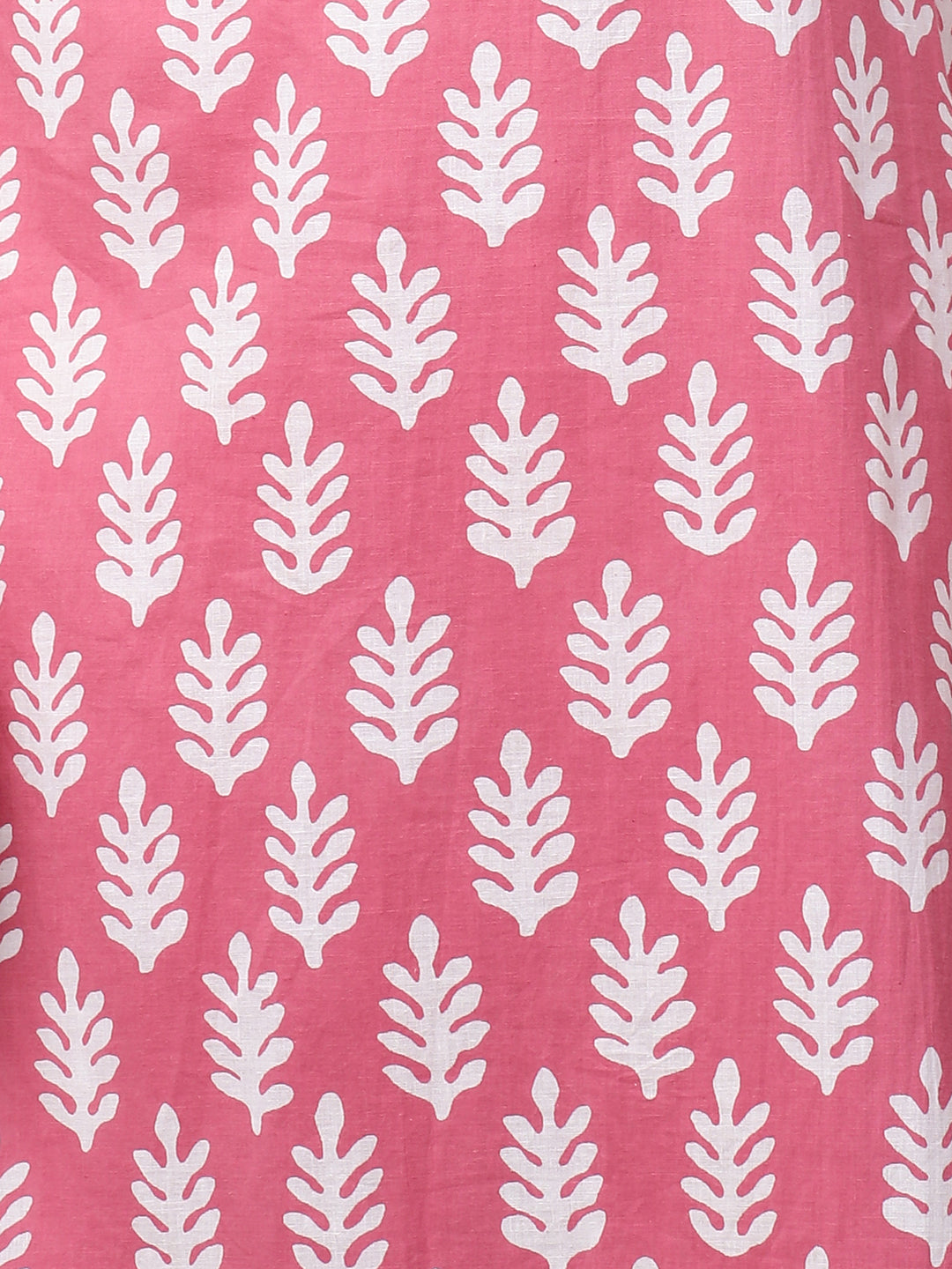 Ethnic Printed & Embroidered Straight Kurta with Pants & Dupatta - Pink