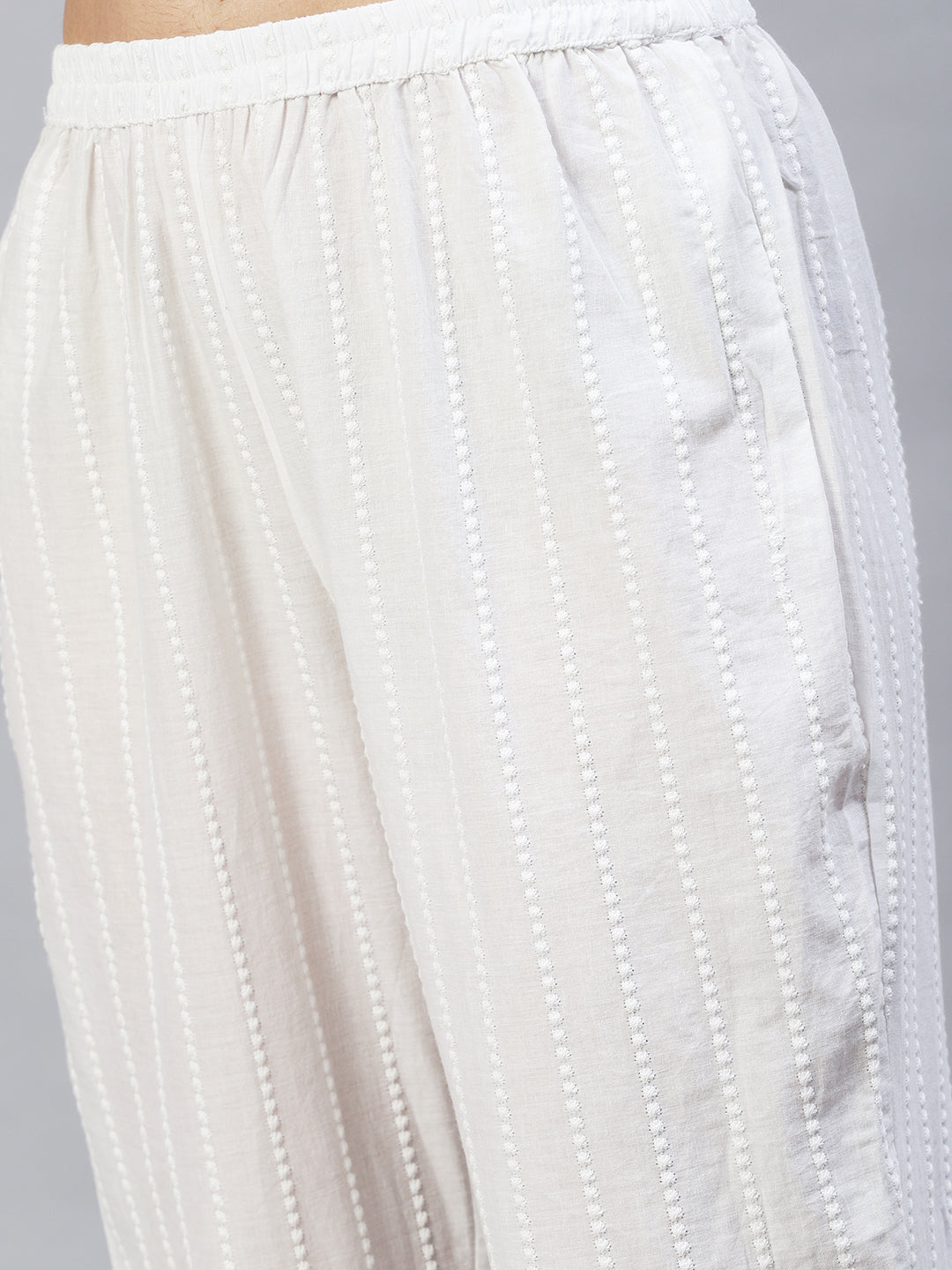 Floral Printed & Embroidered Straight Kurta with Pants & Dupatta - Pink