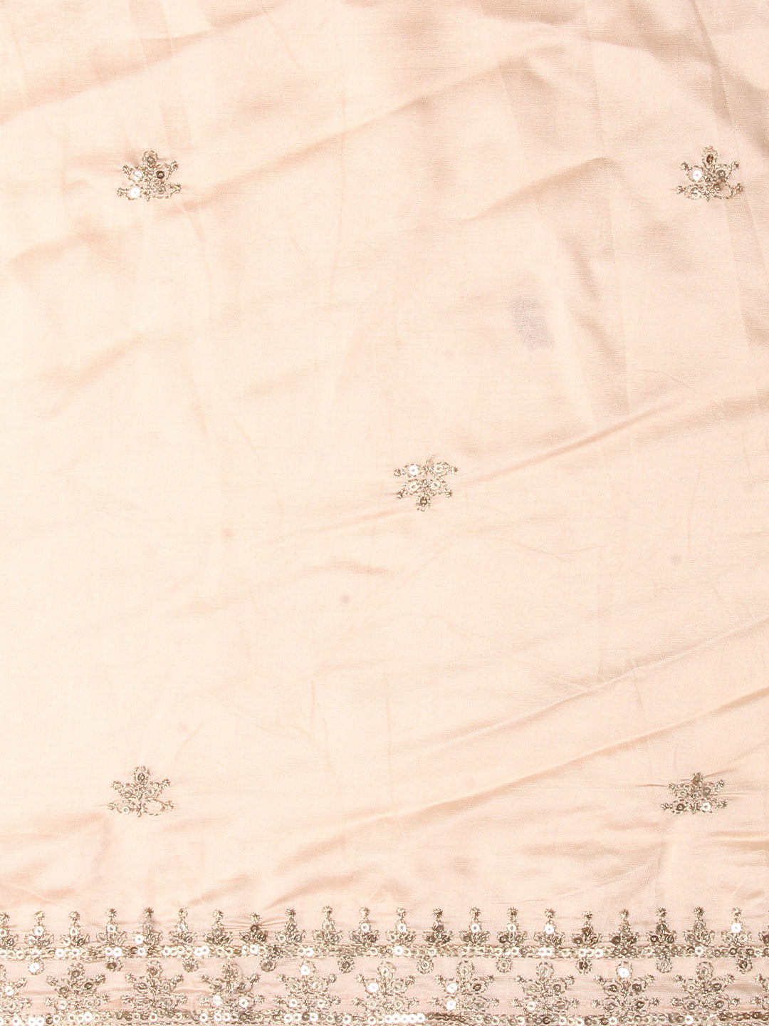 Floral Printed & Embroidered Kurta with Pants & Dupatta - Peach