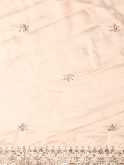Floral Printed & Embroidered Kurta with Pants & Dupatta - Peach