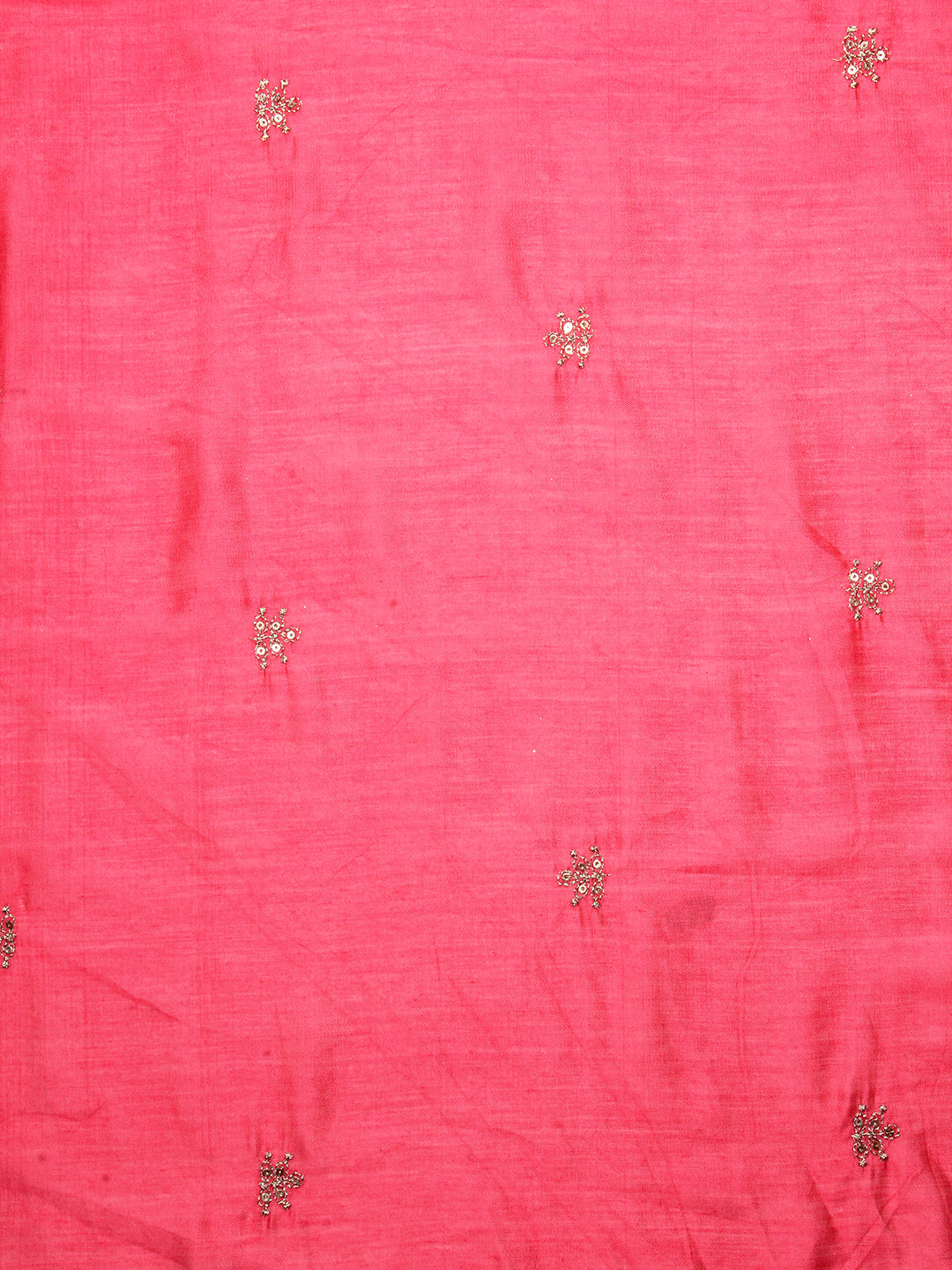Floral Printed & Embroidered Kurta with Pants & Dupatta - Pink