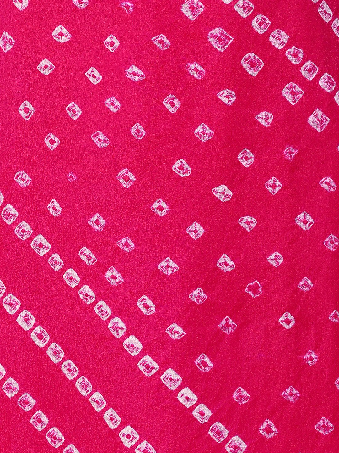 Bandhani Printed & Embroidered Straight Kurta with Pant & Dupatta - Purple