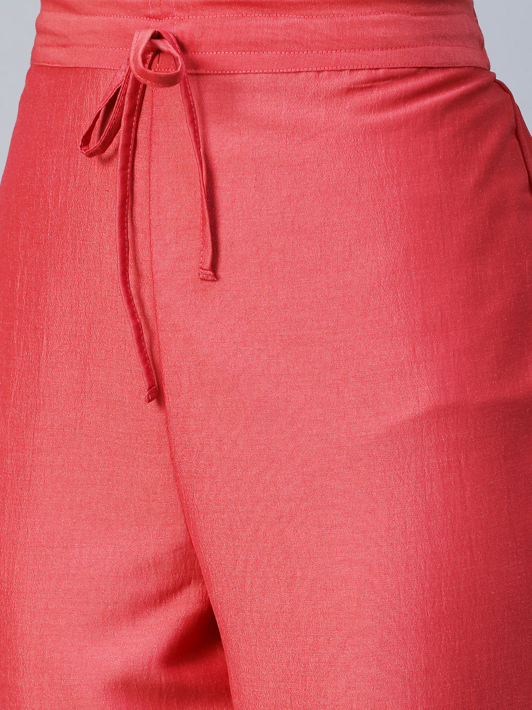 Ethnic Printed Straight Kurta with Pant & Dupatta - Pink