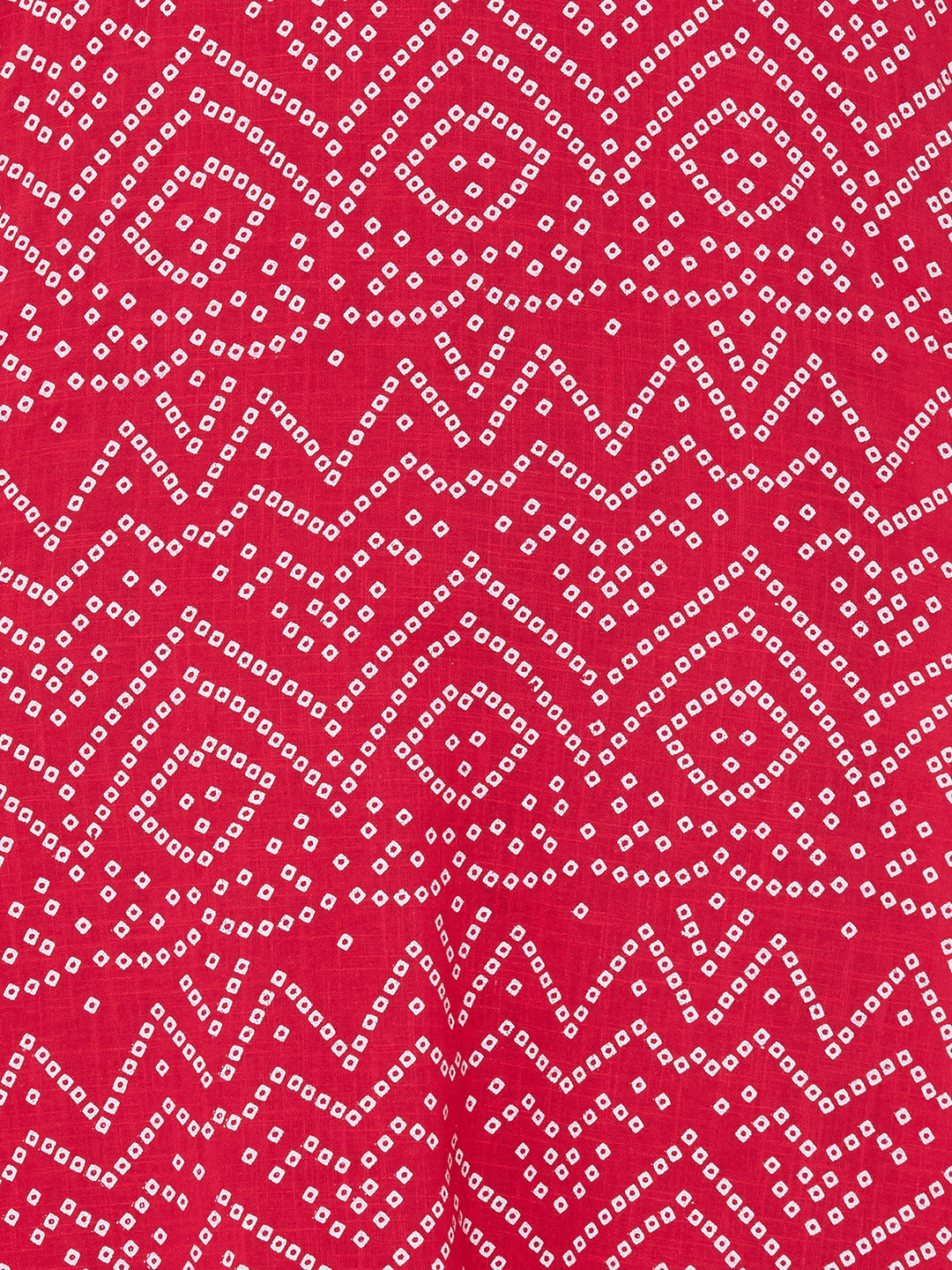 Bandhani printed Kurta, solid palazzo with mask - Pink